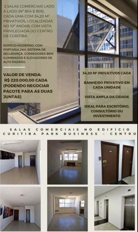 Sala Comercial - Venda - Centro - Curitiba - PR