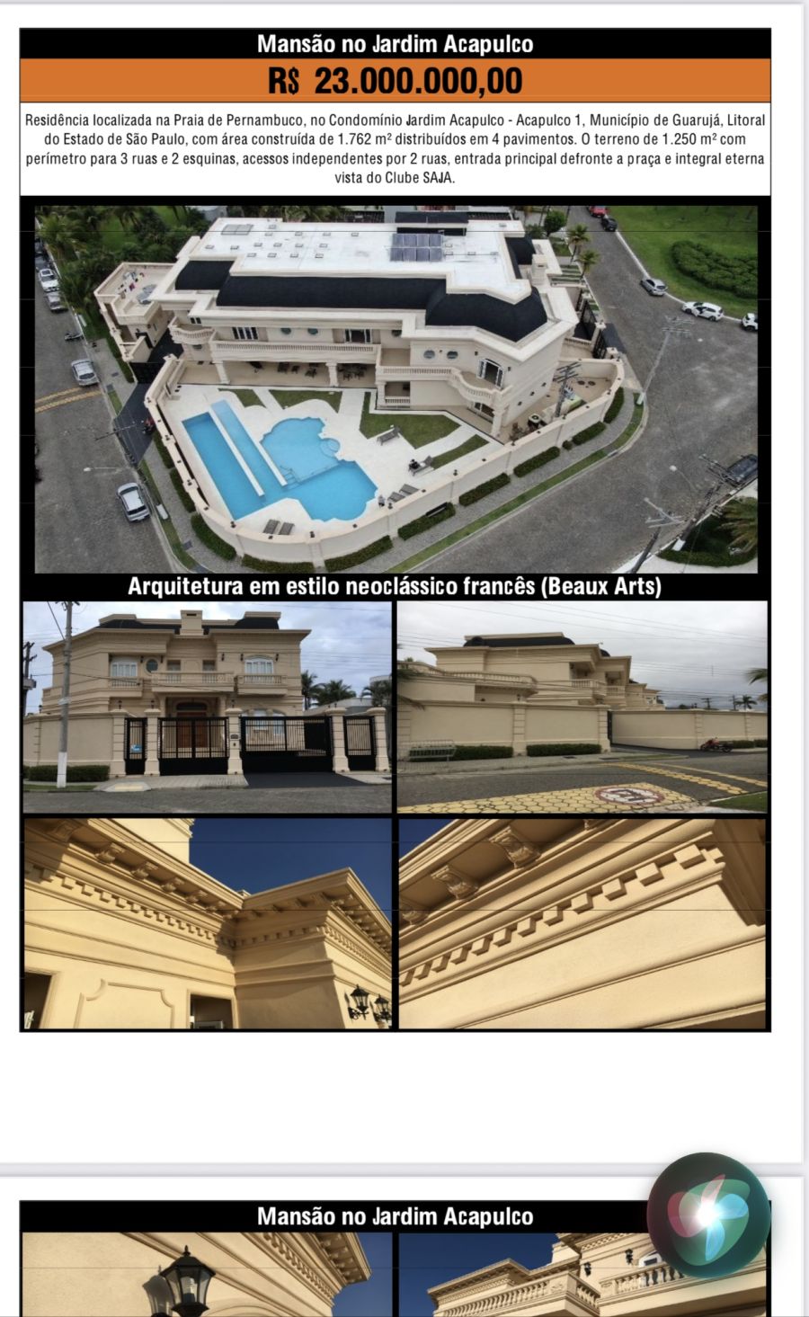 Casa Alto Padro - Venda - Acapulco - Guaruj - SP